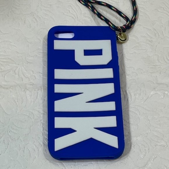 Victoria's Secret PINK Blue Soft IPhone 5 Cell Case Cover 2.5"x5" NEW - Picture 3 of 10